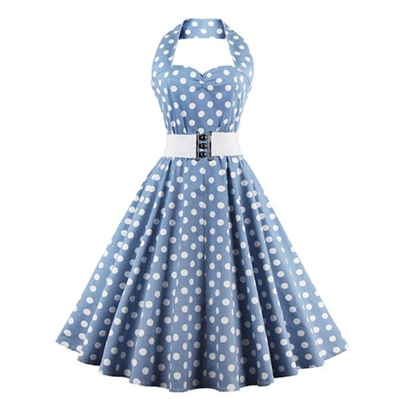 Sucrefas Dresses & Skirts - Sucrefas Polka Dot Halter Dress